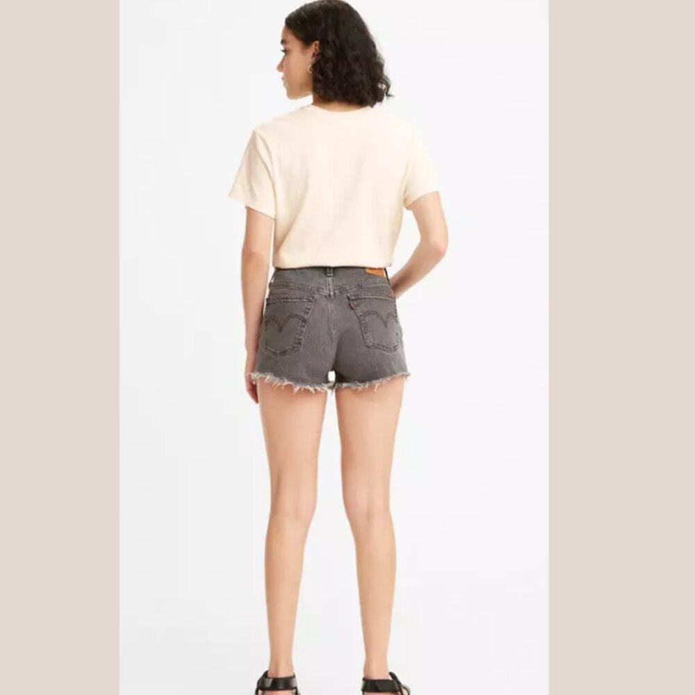 Levi's 501® Original Fit High Rise Denim Shorts Black Size 29 NEW NWT - Picture 3 of 8